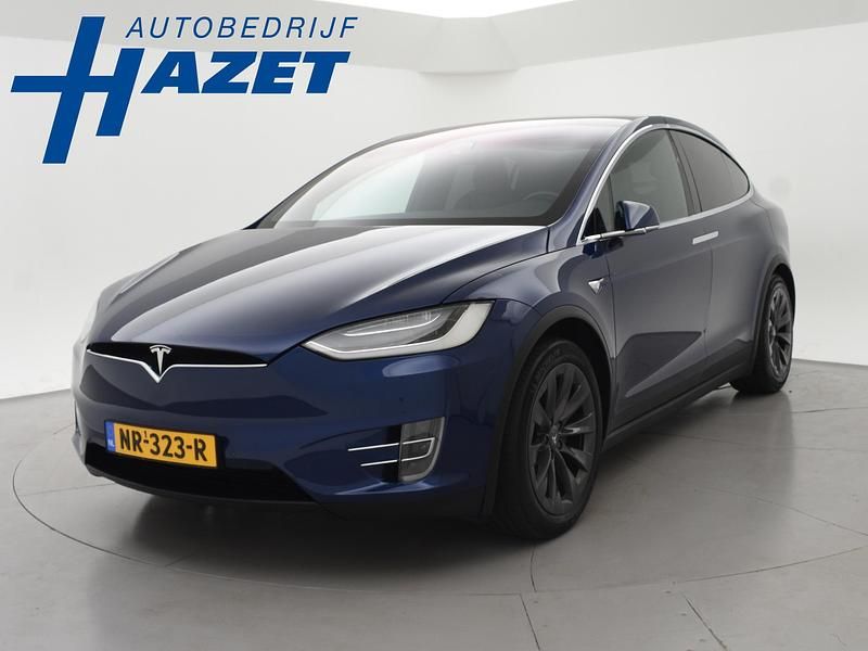 Blauw, metallic lak Gebruikt 2017 Tesla Model X SUV | € 28.950 (Iets duurder) - Afbeelding 1/4