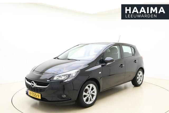 Zwart Gebruikt 2016 Opel Corsa Edition Hatchback | € 8.950 (Eerlijke prijs) - Afbeelding 1/4