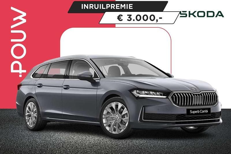 Grijs Nieuw 2024 Skoda Superb First Edition Stationwagen | € 53.350 - Afbeelding 1/4