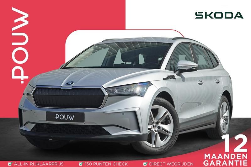 Grijs, metallic lak Gebruikt 2021 Skoda Enyaq iV SUV | € 21.950 (Goede deal) - Afbeelding 1/4