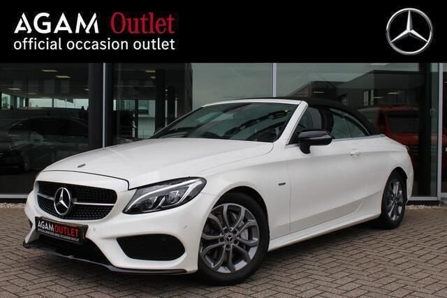Wit, metallic lak Gebruikt 2018 Mercedes C180 Premium Cabriolet | € 26.995 (Eerlijke prijs) - Afbeelding 1/4
