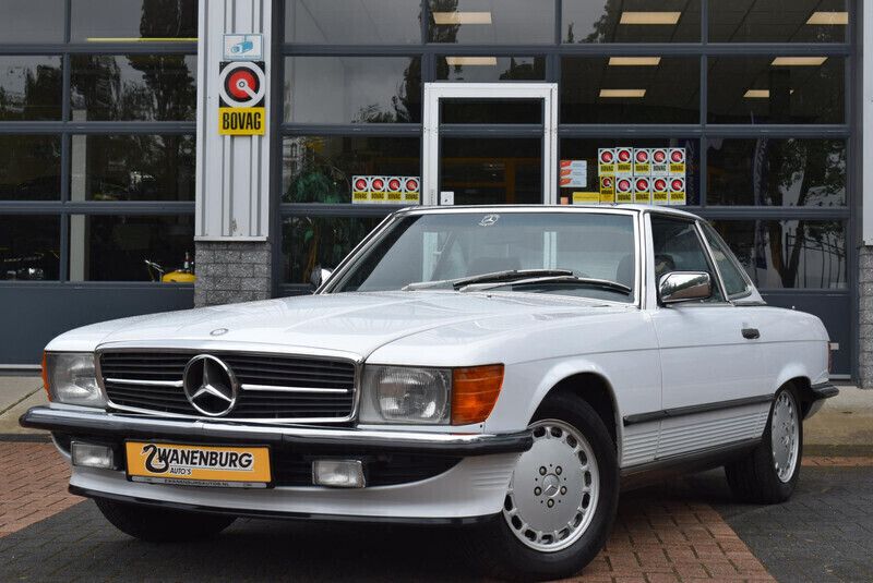 Wit Gebruikt 1986 Mercedes SL300 Cabriolet | € 44.750 - Afbeelding 1/4
