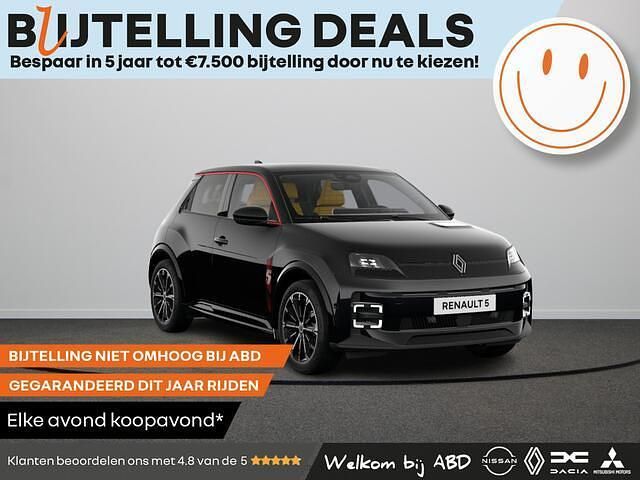 Zwart Nieuw 2025 Renault R5 Iconic Hatchback | € 34.590 (Eerlijke prijs) - Afbeelding 1/4