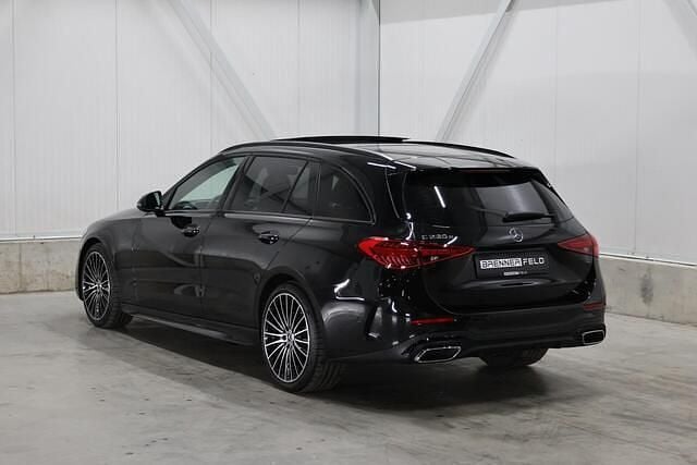 Occasion Mercedes C220 AMG line 200 PK (147 kW) 2024 Zwart Stationwagen