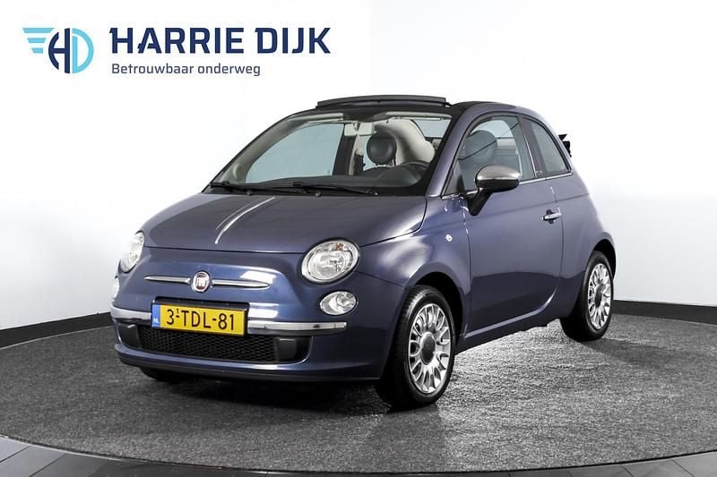 Blauw Gebruikt 2014 Fiat 500C Easy Cabriolet | € 6.495 (Eerlijke prijs) - Afbeelding 1/4