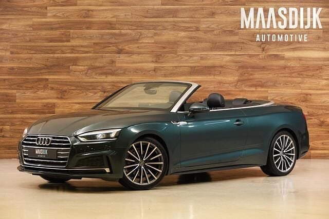 Groen (metallic) Occasion 2017 Audi A5 Cabriolet S-Line Cabriolet | € 29.740 (Eerlijke prijs) - Afbeelding 1/3