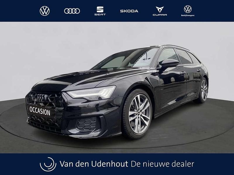 Zwart Gebruikt 2024 Audi A6 S-Line Stationwagen | € 62.990 - Afbeelding 1/3