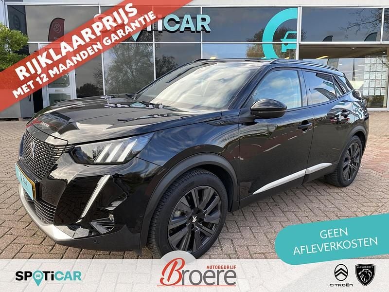 Zwart Gebruikt 2020 Peugeot e-2008 GTi SUV | € 17.300 (Iets duurder) - Afbeelding 1/4