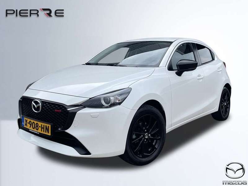 Snowflake white (licht wit mica) Gebruikt 2023 Mazda 2 Homura-Line Hatchback | € 22.445 (Eerlijke prijs) - Afbeelding 1/4