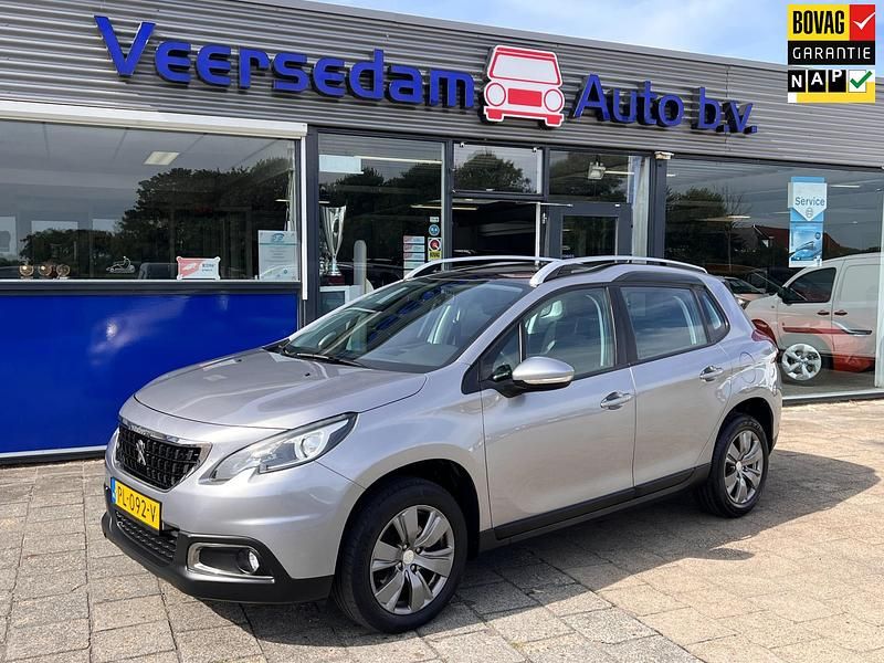 Grijs Gebruikt 2017 Peugeot 2008 SUV | € 9.990 (Eerlijke prijs) - Afbeelding 1/4