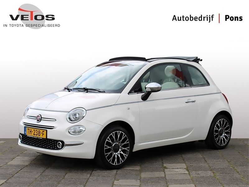 Wit Gebruikt 2018 Fiat 500C Collezione Cabriolet | € 12.450 (Eerlijke prijs) - Afbeelding 1/4