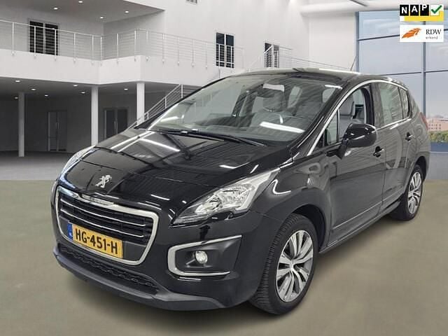 Zwart (metallic) Gebruikt 2015 Peugeot 3008 Active MPV | € 6.950 (Eerlijke prijs) - Afbeelding 1/4