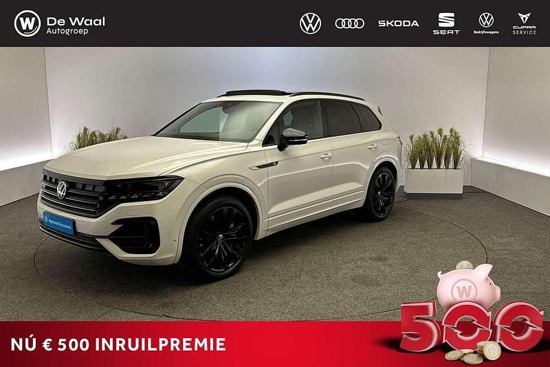 Wit Gebruikt 2020 VW Touareg R-line SUV | € 55.900 (Eerlijke prijs) - Afbeelding 1/3