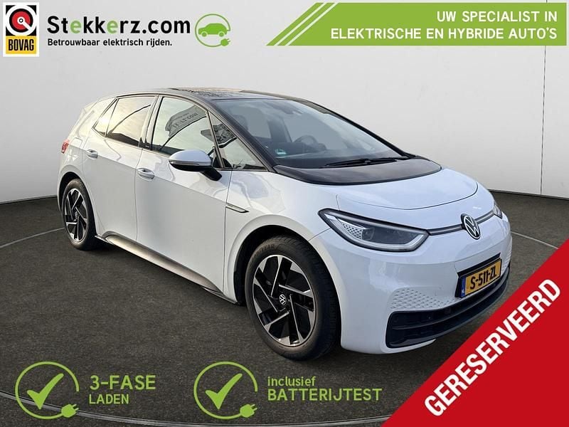 Wit Gebruikt 2023 VW ID.3 Pro Hatchback | € 19.445 (Super prijs) - Afbeelding 1/3
