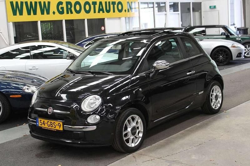 Zwart Gebruikt 2008 Fiat 500 Sport Hatchback | € 3.944 (Goede deal) - Afbeelding 1/4