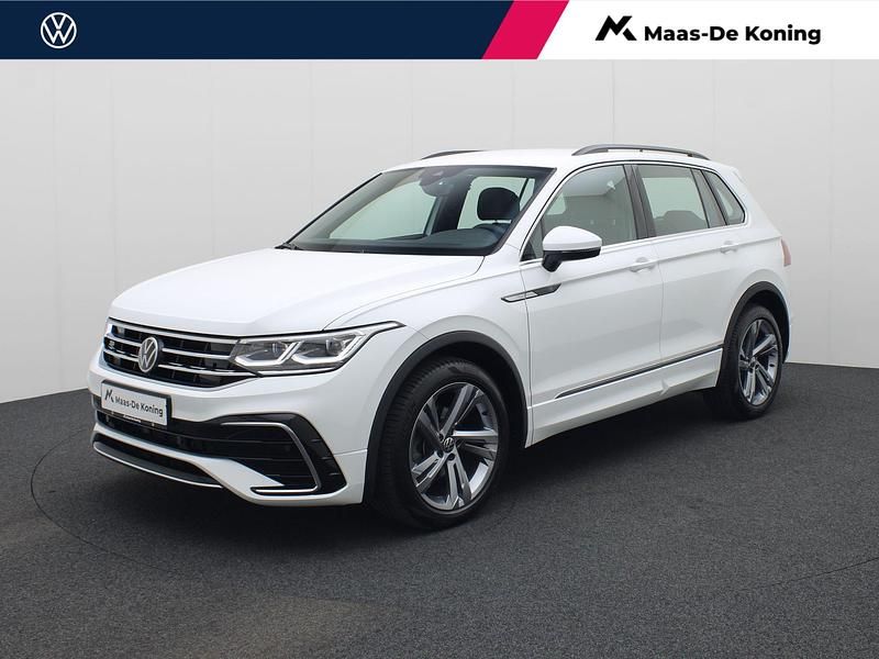 Wit Occasion 2022 VW Tiguan R-line SUV | € 34.940 (Super prijs) - Afbeelding 1/4