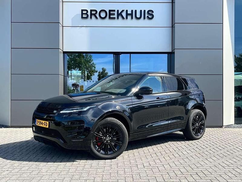 Santorini black (zwart metallic)zwart Gebruikt 2024 Land Rover Range Rover evoque HSE Dynamic SUV | € 64.800 - Afbeelding 1/4