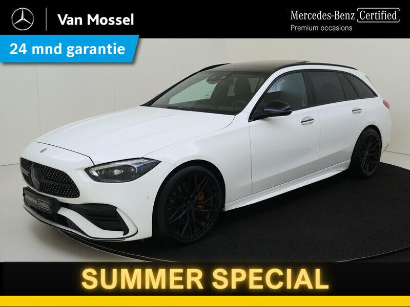 Wit Gebruikt 2022 Mercedes C200 AMG line Stationwagen | € 46.945 (Duur) - Afbeelding 1/4