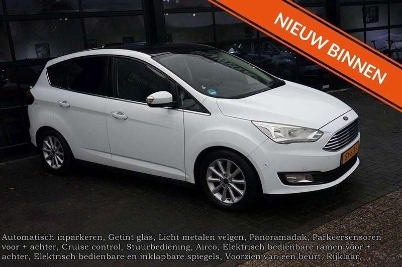 Wit Gebruikt 2016 Ford C-MAX Titanium MPV | € 8.940 (Eerlijke prijs) - Afbeelding 1/4