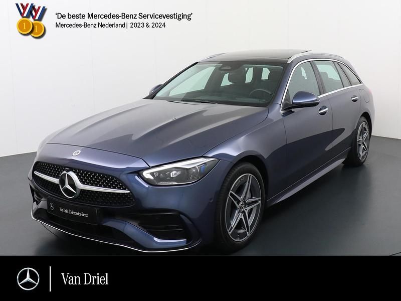 Blauw Gebruikt 2024 Mercedes C300 AMG line Stationwagen | € 52.950 (Iets duurder) - Afbeelding 1/4