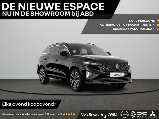 Noir étoilé (zwart mica) Nieuw 2025 Renault Espace Iconic MPV | € 57.138 (Iets duurder) - Afbeelding 1/4