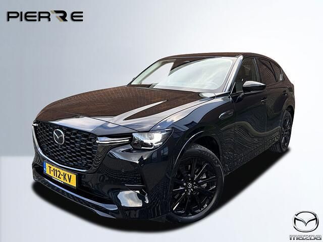Jet black (zwart metallic) Gebruikt 2023 Mazda CX-60 Homura-Line SUV | € 46.845 (Iets duurder) - Afbeelding 1/4