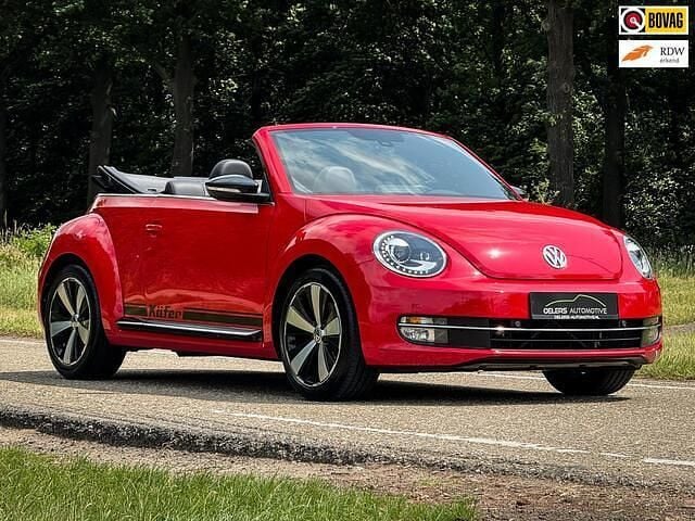 Rood Gebruikt 2014 VW Beetle Sportline Cabriolet | € 17.899 (Goede deal) - Afbeelding 1/4
