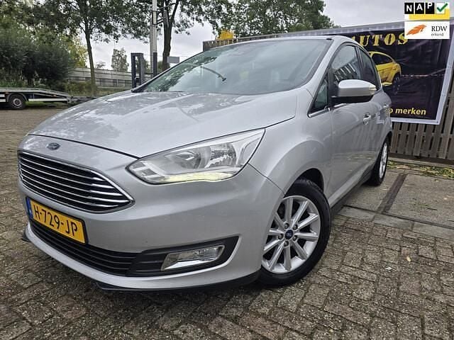 Grijs Gebruikt 2018 Ford C-MAX Titanium MPV | € 6.899 (Goede deal) - Afbeelding 1/4
