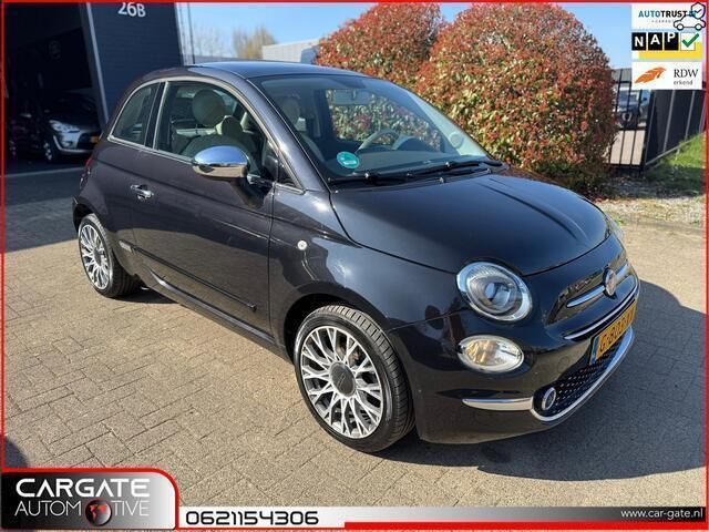 Zwart Gebruikt 2017 Fiat 500 Lounge Hatchback | € 8.999 (Eerlijke prijs) - Afbeelding 1/4