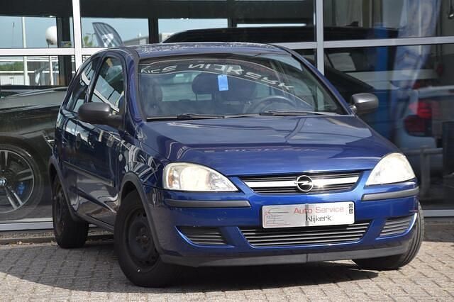Blauw, metallic lak Gebruikt 2005 Opel Corsa Hatchback | € 845 (Goede deal) - Afbeelding 1/4