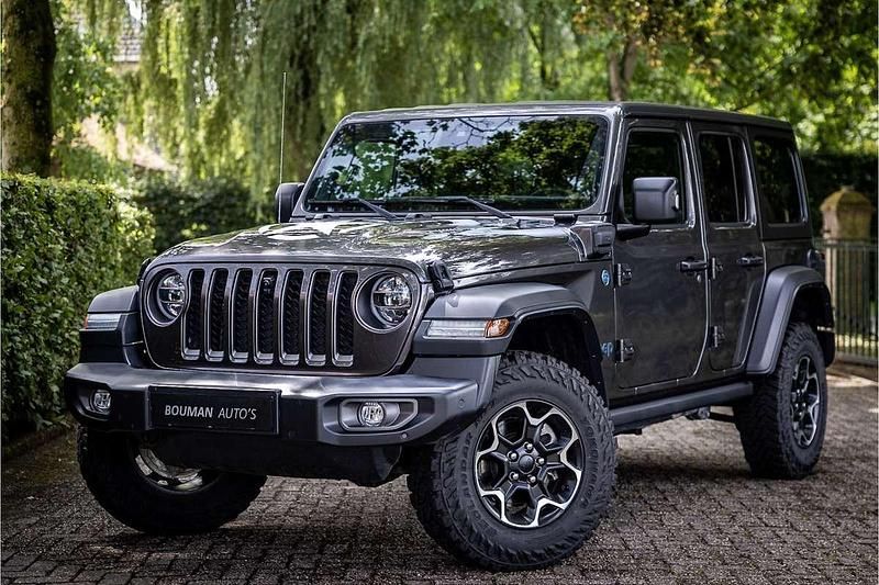 Grijs, metallic lak Gebruikt 2021 Jeep Wrangler Unlimited Rubicon SUV | € 58.750 (Goede deal) - Afbeelding 1/4