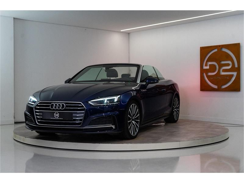 Occasion Audi A5 Cabriolet S-Line 191 PK (140 kW) 2019 Blauw Cabriolet