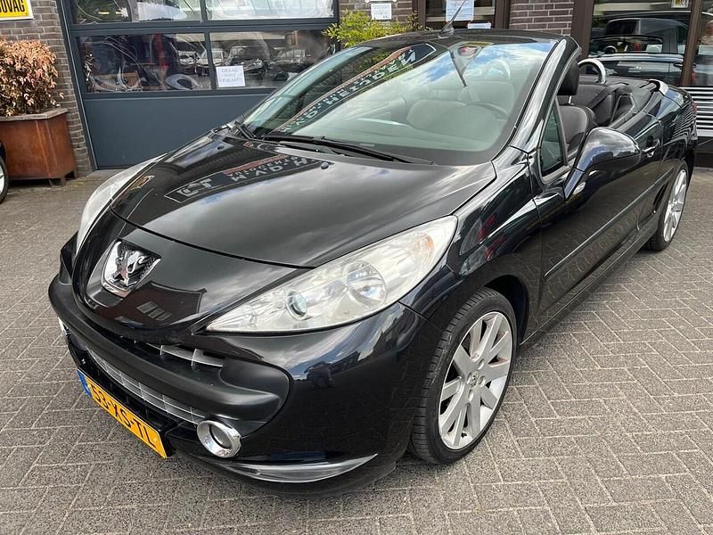 Zwart, metallic lak Gebruikt 2007 Peugeot 207 CC Sport Cabriolet | € 3.250 (Eerlijke prijs) - Afbeelding 1/4