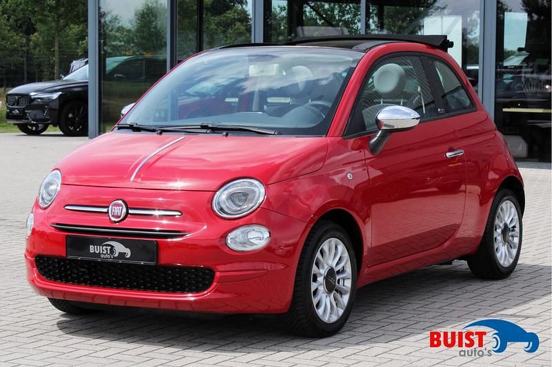 Rood Gebruikt 2017 Fiat 500C Pop Star Cabriolet | € 9.750 (Goede deal) - Afbeelding 1/4