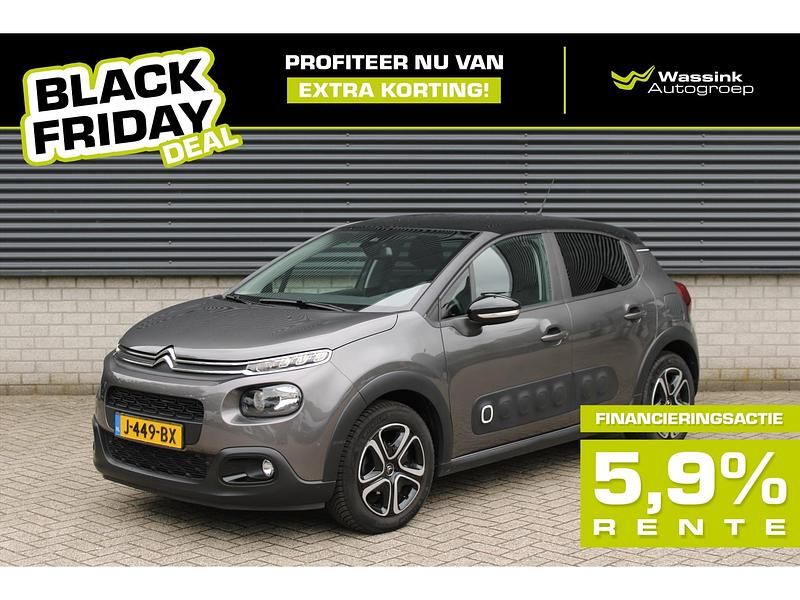 Grijs Gebruikt 2020 Citroën C3 Feel Hatchback | € 10.999 (Eerlijke prijs) - Afbeelding 1/3
