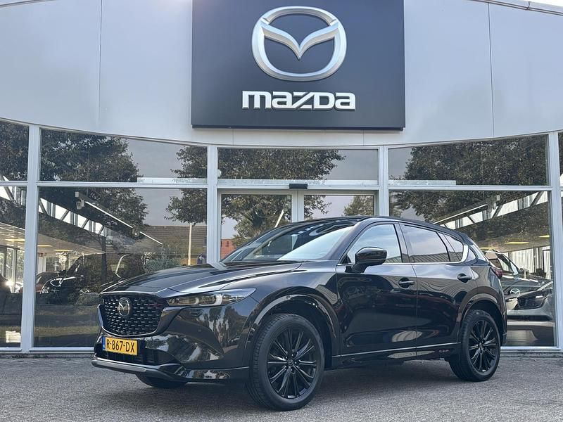 Jet black Gebruikt 2022 Mazda CX-5 Sportive SUV | € 32.950 (Eerlijke prijs) - Afbeelding 1/4