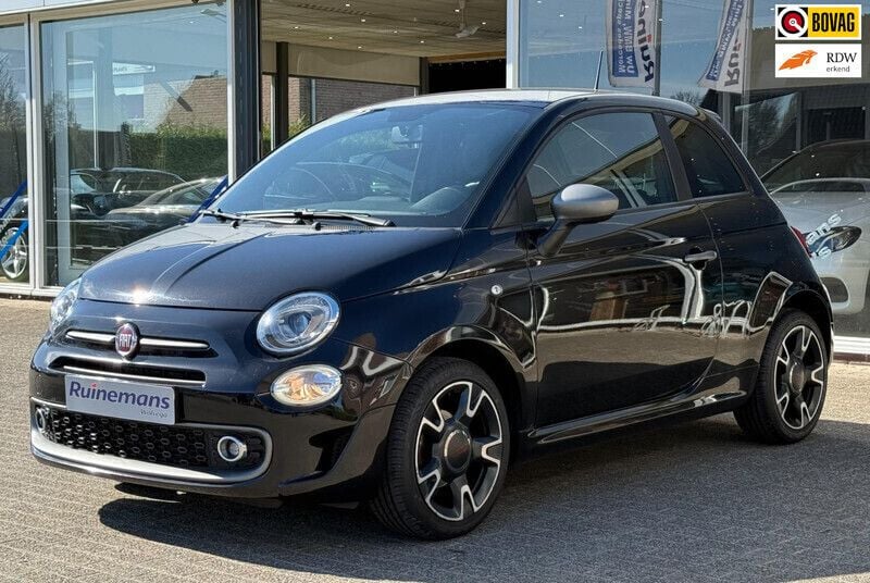 Zwart Gebruikt 2018 Fiat 500 Pop Star Hatchback | € 10.250 (Eerlijke prijs) - Afbeelding 1/4