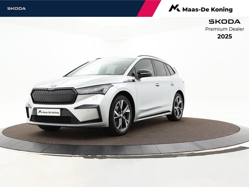 Zilver Gebruikt 2023 Skoda Enyaq iV SportLine SUV | € 30.880 (Eerlijke prijs) - Afbeelding 1/4