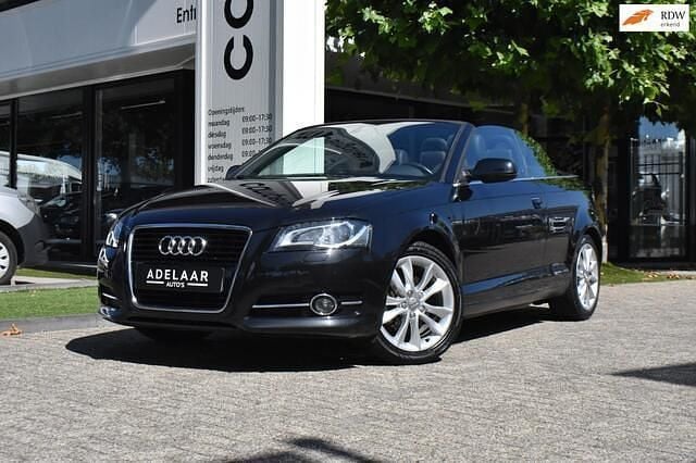 Zwart Gebruikt 2012 Audi A3 Cabriolet Cabriolet | € 8.450 (Eerlijke prijs) - Afbeelding 1/4