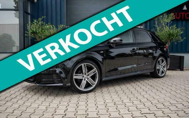 Zwart Gebruikt 2018 Audi A3 Sportback S-Line Hatchback | € 29.995 - Afbeelding 1/4