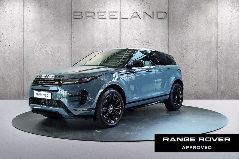 Tribeca blue (blauw metallic)zwart Gebruikt 2025 Land Rover Range Rover evoque Dynamic SUV | € 68.800 (Eerlijke prijs) - Afbeelding 1/4