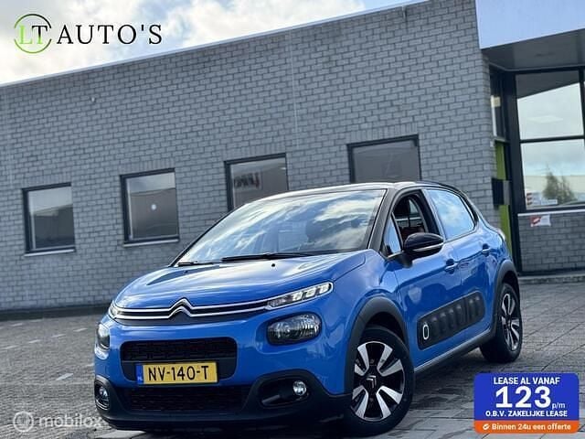 Blauw Gebruikt 2017 Citroën C3 PureTech Hatchback | € 6.999 (Goede deal) - Afbeelding 1/4