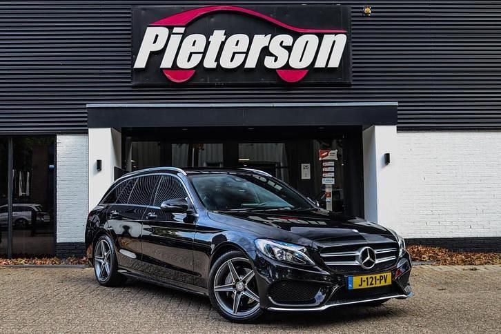 Zwart Occasion 2015 Mercedes C180 Edition 1 Stationwagen | € 14.450 (Eerlijke prijs) - Afbeelding 1/4