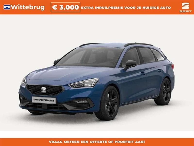 Blauw Nieuw 2025 Seat Leon Business Stationwagen | € 40.500 (Iets duurder) - Afbeelding 1/4
