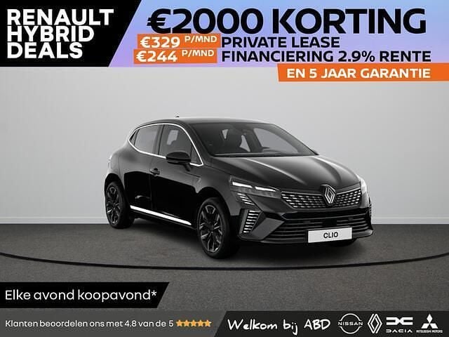 Zwart Nieuw 2025 Renault Clio V Techno Hatchback | € 28.169 (Eerlijke prijs) - Afbeelding 1/2