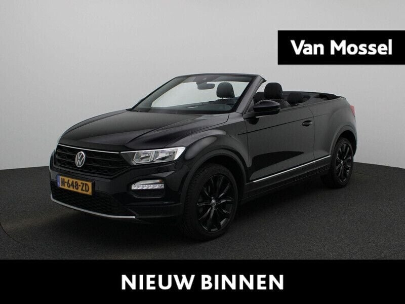Zwart Gebruikt 2021 VW T-Roc Cabriolet Style Cabriolet | € 29.900 (Goede deal) - Afbeelding 1/4