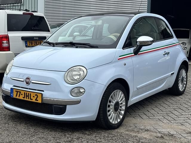 Blauw Gebruikt 2009 Fiat 500 Lounge Hatchback | € 3.990 (Eerlijke prijs) - Afbeelding 1/4
