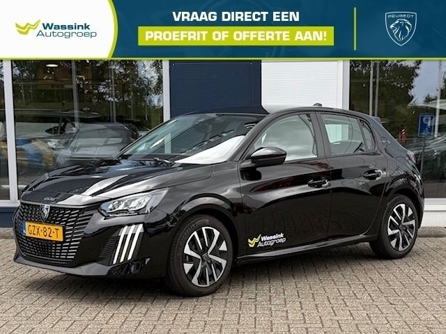Zwart Nieuw 2025 Peugeot 208 Style Hatchback | € 21.940 (Eerlijke prijs) - Afbeelding 1/4