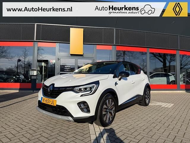 Twotone blanc nacré / noir et Occasion 2020 Renault Captur Intens SUV | € 20.445 (Eerlijke prijs) - Afbeelding 1/4