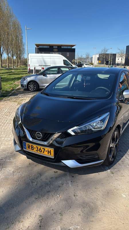 Zwart Gebruikt 2017 Nissan Micra Hatchback | € 9.250 (Eerlijke prijs) - Afbeelding 1/4